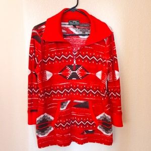 L-RL Lauren Active Ralph Lauren  Southwestern Waffle Knit